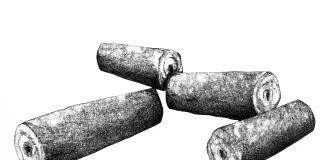 Serie Mutilación, 1995. Xilografía sobre papel de arroz. 69,5 x 52,5 cm.