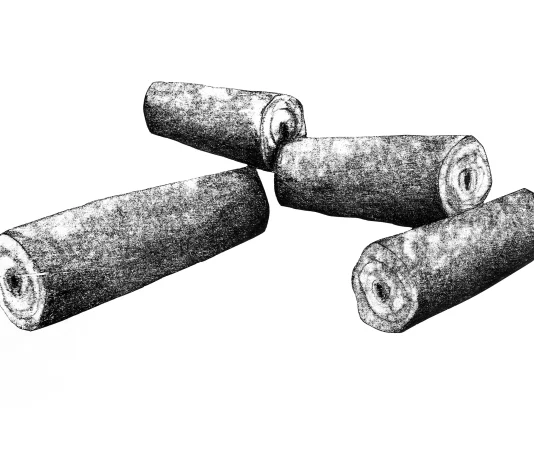 Serie Mutilación, 1995. Xilografía sobre papel de arroz. 69,5 x 52,5 cm.